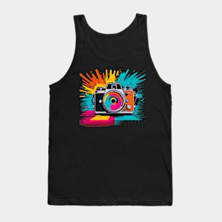 Vintage look of modern camera Tank Top